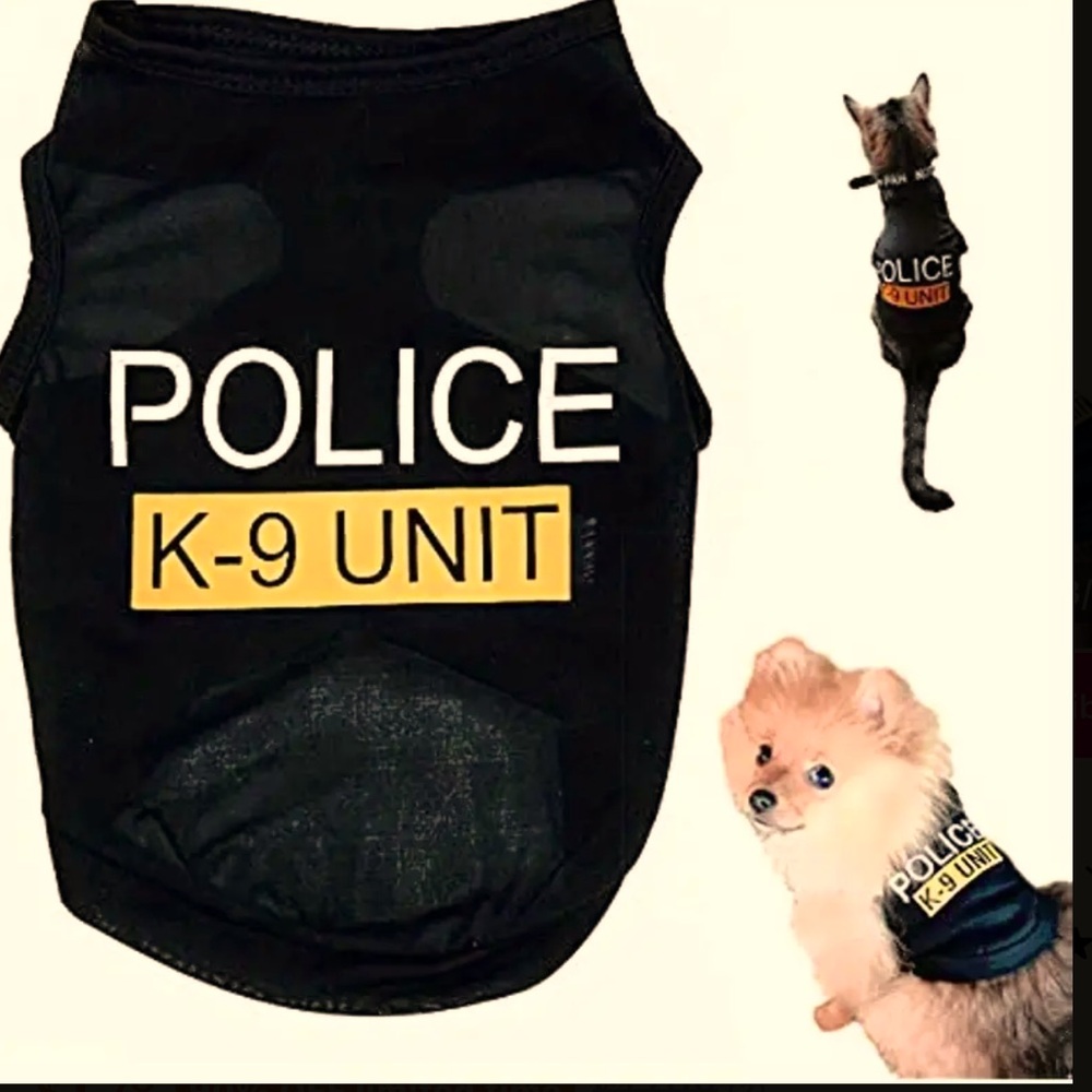 Police K-9 Pet Shirt, NEW